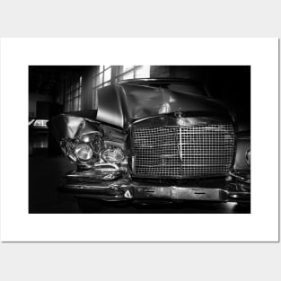 accident car, mercedes benz Posters and Art